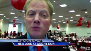 Brian Wansink talks with Linzie Janis at ABC News about weekend weight gain [upl. by Surazal]