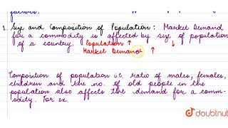 DETERMINANTS OF MARKET DEMAND [upl. by Nosle]