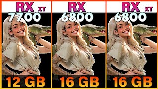 RX 7700 XT vs RX 6800 vs RX 6800 XT Tested in 10 Games  1080p vs 1440p [upl. by Nalla]