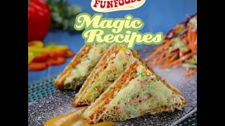 Tandoori Pizza Sandwich  Magical recipes by FunFoods by Dr Oetker [upl. by Xet]