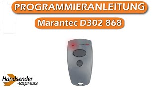 Wie programmiert man eine Fernbedienung Marantec D302 868 [upl. by Renat]