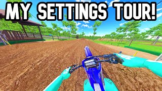 MY FULL MX BIKES SETTINGS TOUR 2023 [upl. by Retla]