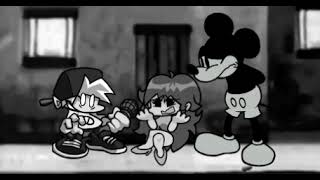 FNF Boyfriend VS Mickey Mouse sings Happy but swapped Sunday Night Suicide [upl. by Aneelahs]