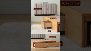 Bed Frame with Storage  Neo Livin [upl. by Yleak]