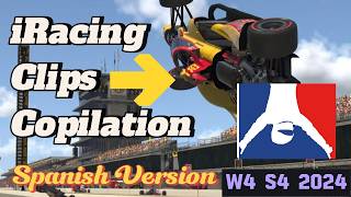 IRACING CLIPS COPILATION  SPANISH VERSION  W4 S4 2024  iracing [upl. by Crescantia601]