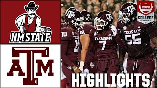 New Mexico State Aggies vs Texas AampM Aggies  Full Game Highlights  ESPN College Football [upl. by Yeslehc]