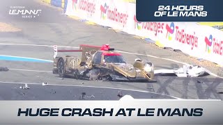 Big Crash for Nielsen Racing 14  24 Hours of Le Mans 2023  ELMS [upl. by Aipotu]