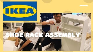 HOW TO ASSEMBLE IKEA BISSA SHOE RACK  IKEA SHOE STORAGE [upl. by Neerol]