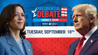 WATCH Trump and Harris face off in their first presidential debate hosted by ABC News [upl. by Nilauqcaj]