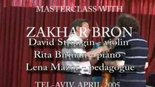 Ch De Beriot  Scene De Ballet Masterclass with Prof Zakhar Bron [upl. by Anirrok]