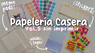 Papelería Casera Vol5 ✨sin imprimir✨ [upl. by Keldon]