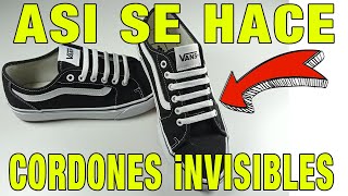 ⭐✅ Como Atar Los Cordones de las Zapatillas ⭐✅ Cordones Invisibles paso a paso [upl. by Rafe]