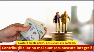 ROMÂNIA ÎN CRIZĂ Pensionarii primesc LOVITURA CRUNTĂ și Contribuțiile lor SUNT ÎN PERICOL [upl. by Ahsekar]