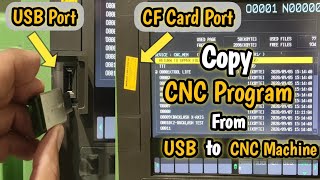 copy cnc program from pendrive to cnc machine  how to run cnc program from usb to cnc machine [upl. by Lleval208]