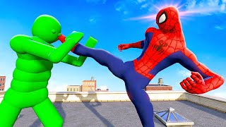 Fighting AI Ragdolls as SPIDERMAN  Overgrowth Mods Gameplay [upl. by Millburn320]