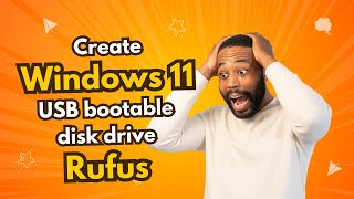 Create Windows 11 USB bootable disk drive via Rufus [upl. by Kallick]