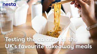 Testing the calories of the UKs favourite takeaway meals  Healthy life  Nesta [upl. by Jonina]