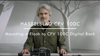 Hasselblad 907X CVF 100C  Mounting flash [upl. by Gomer]