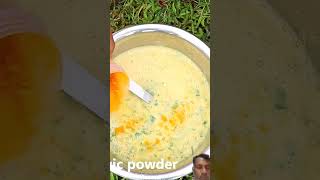 Biggest emu birds egg omlette food bigegg cooking recipe foodie egg [upl. by Sparrow882]