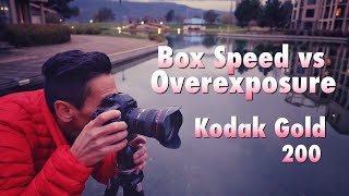 Box Speed VS Overexposure of Kodak Gold 200 35mm Film Photography Canon EOS 3 [upl. by Halivah975]