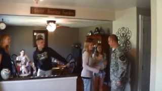 Military Dad Comes Home Surprises Kids at Family Dinner [upl. by Andrej]