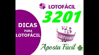 DICAS LOTOFACIL 3201 [upl. by Enomaj]