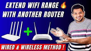 How To Extend Wifi Range With Another Router  Connect Two Routers Wirelessly⚡ All Doubts Cleared 🔥 [upl. by Lynnette]