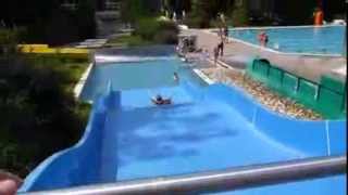 Wonnemar Backnang  Breitrutsche Freibad Onride [upl. by Claman]