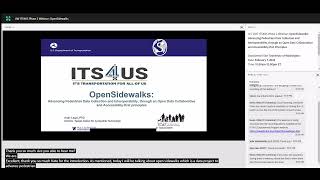 UW ITS4US Phase 2 Webinar Advancing Pedestrian Data Collection and Interoperability [upl. by Allerus435]