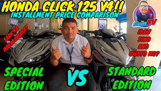 HONDA CLICK 125  V4  2024 MODEL  STD VS SE SINO BET MO [upl. by Darum321]