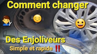 👨‍🔧Comment changer des enjoliveurs ‼️Simple et Rapide 😀 [upl. by Enrichetta121]