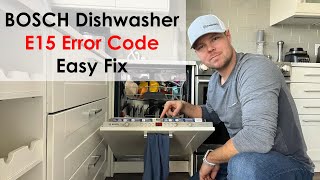 Easy Fix  Bosch Dishwasher E15 Error Code  Step by Step [upl. by Rafe]