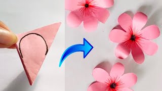 Very Easy Paper Flower Craft 🌸  Paper Flower Making Step By Step  DIY Paper Flower Craft 🌸 [upl. by Delastre]