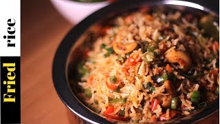 VEG FRIED RICE in Indian Style  Easy fried rice recipe  Fried rice recipe  Cookkurry [upl. by Alauqahs]