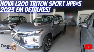 Nova L200 Triton Sport HPES 2023 em detalhes  Tecnologia Mitsubishi [upl. by Adiuqram]