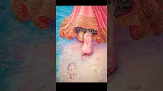 Radhe charan darshan 👣 charan dhul amrit charan laxmi short video mblove 🤞 [upl. by Annotahs]