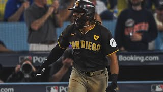 The Padres Six Home Runs Ties MLBs Post Season Record Evens Series With The Dodgers [upl. by Ennairam]