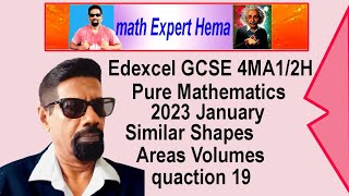 Edexcel GCSE pure mathematics 4MA12H2023 qua 19 math expert hema [upl. by Adali]