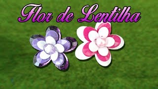 Flor de lentilha  DIY  Passo a Passo [upl. by Eicyac]