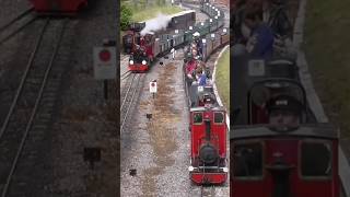 Steam engine race train moorsvalleyrailway railway steamengines [upl. by Rachel]