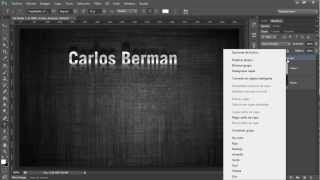 Photoshop CS6 Los Objetos Inteligentes 05 Objetos Inteligentes y Efectos Texto [upl. by Fishman]