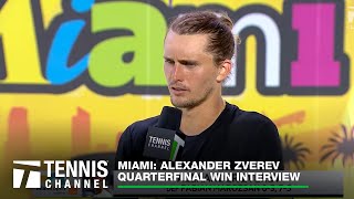 Alexander Zverev Reaches His Fourth Miami Semifinal After Win Over Marozsan  Miami QF [upl. by Giardap]