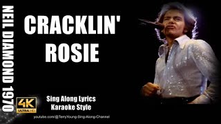 Emotional Neil Diamond Cracklin Rosie 4k UHD Lyrics [upl. by Beatrisa]