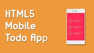 HTML5 Programming Tutorial  Learn HTML5 Mobile Todo App  Introduction [upl. by Eillil231]