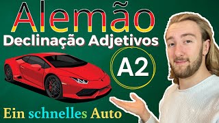 A Declinação de Adjetivos em alemão  Curso de Alemão A2 [upl. by Anaujit]