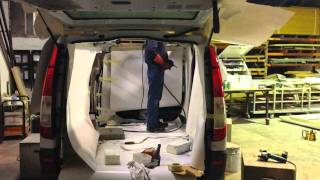 Mercedes Benz Vito LWB Pop Top Roof construction and conversion for 2013  2014 models  Video 2 [upl. by Yrome]