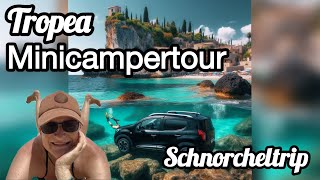 Schnorchel Abenteuer in den glasklaren türkisblauen Buchten von Tropea  Minicampertour 2024 Vlog 6 [upl. by Ybba]