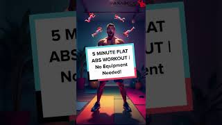 5 MINUTE FLAT ABS WORKOUT  No Equipment Needed [upl. by Eillit]