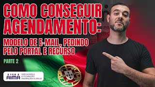 Agendamento na AIMA  parte 2  100 liberado portugal [upl. by Refinney]