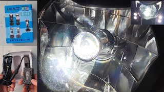 LIU HJG Projector LED Headlamp H4 socket ‖ Apache 200 headlight modification [upl. by Tinya]